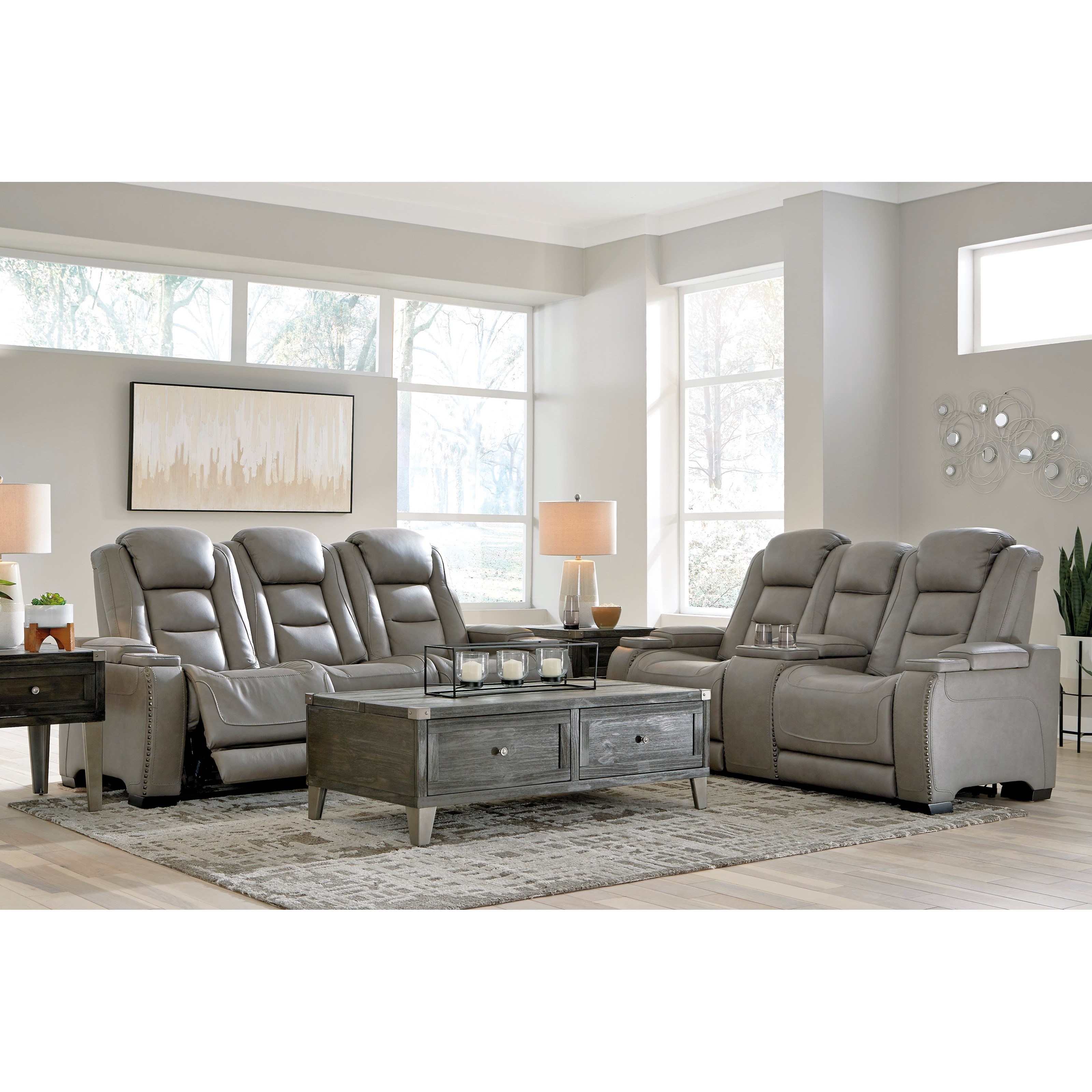 Ashley Signature Design The ManDen U85305 Living Room Group 1